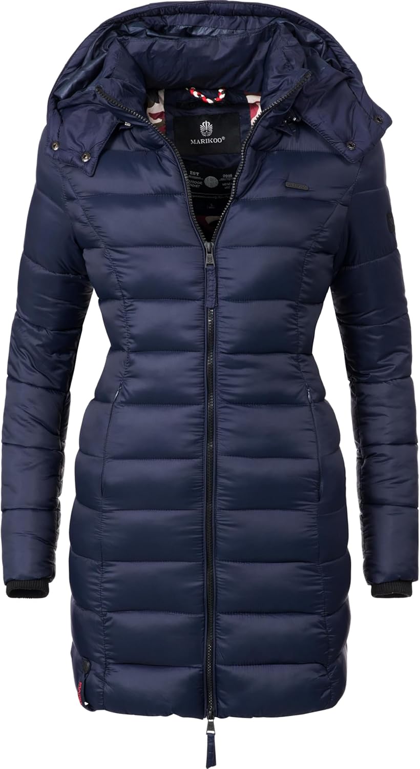 Marikoo Women's Quilted Winter Coat with Evening Star in sizes XS-XXL