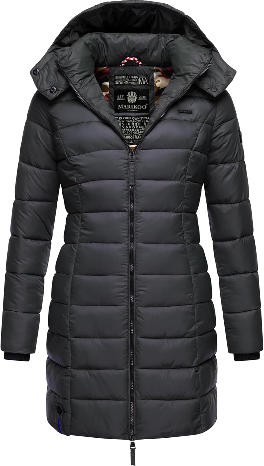 Marikoo Women's Quilted Winter Coat with Evening Star in sizes XS-XXL