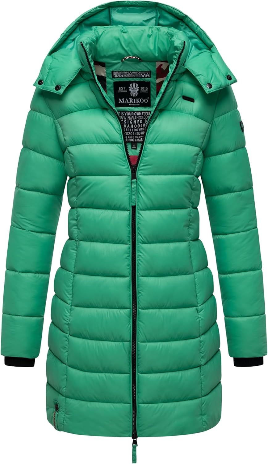 Marikoo Women's Quilted Winter Coat with Evening Star in sizes XS-XXL