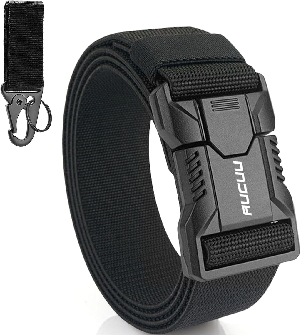 Men's Tactical Belt, Nylon Canvas Belt for Men, Military Tactical Belt, Adjustable Nylon Belts for Travel, Sports and Daily Use(Width 3.8cm)