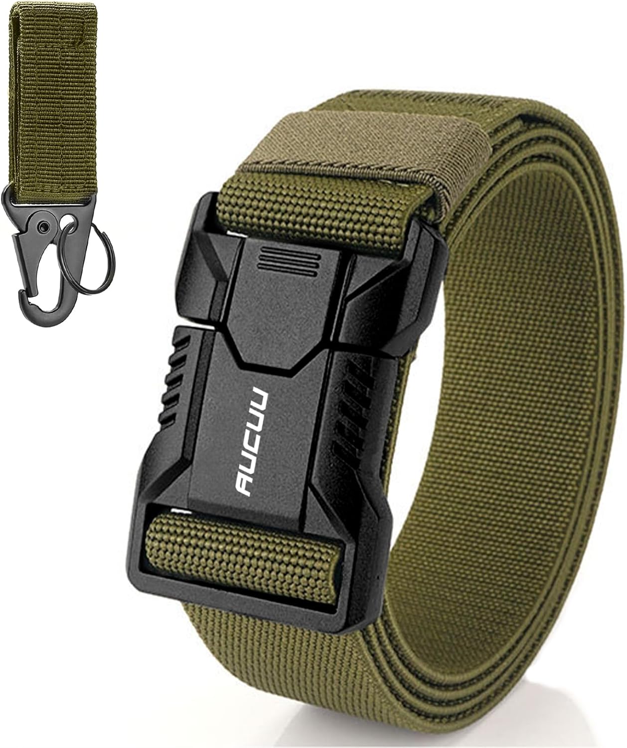 Men's Tactical Belt, Nylon Canvas Belt for Men, Military Tactical Belt, Adjustable Nylon Belts for Travel, Sports and Daily Use(Width 3.8cm)