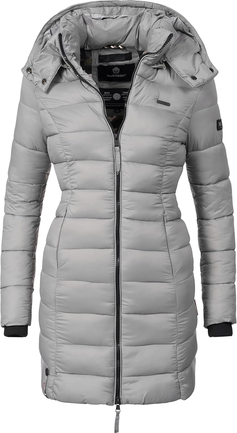 Marikoo Women's Quilted Winter Coat with Evening Star in sizes XS-XXL