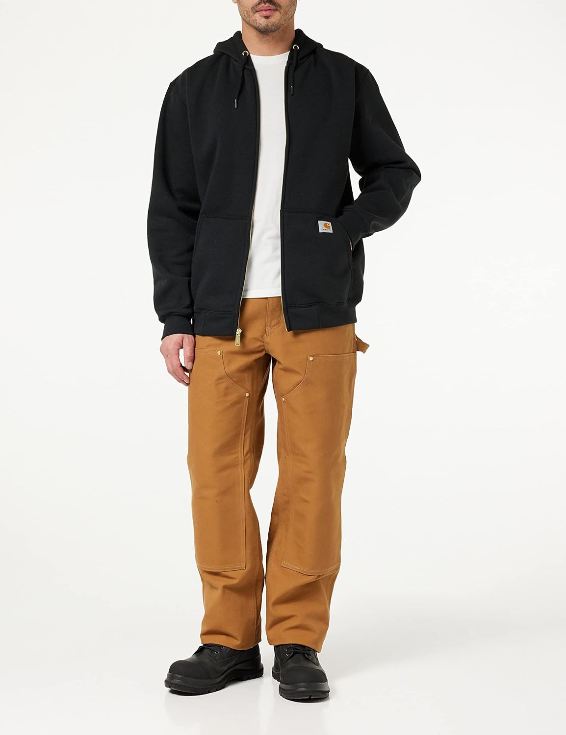 Carhartt herr Tröja Carhartt Tröja med huva fram