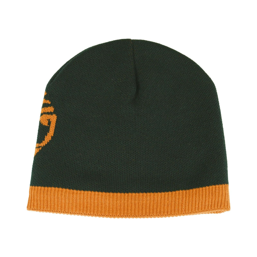 Timberland Men’s Logo Pull-On Beanie - Soft Ribbed Knit Winter Hat, Jacquard Tree Design, Warm Stretch Fit for Cold Weather