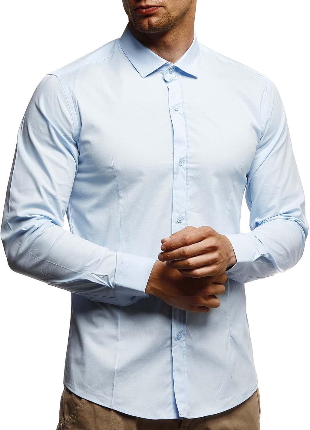 Leif Nelson Shirt with slim fit LN3430