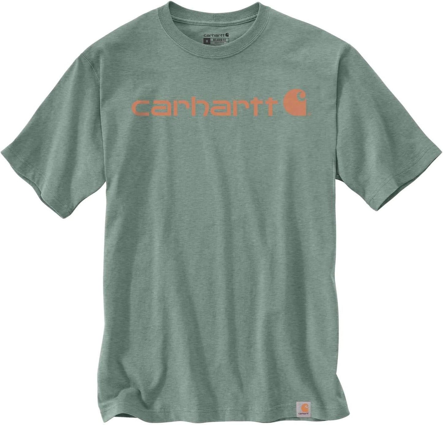 Carhartt Men's Relaxed Fit Heavy Short Sleeve Logo Graphic T-Shirt Work Utility T-Shirt