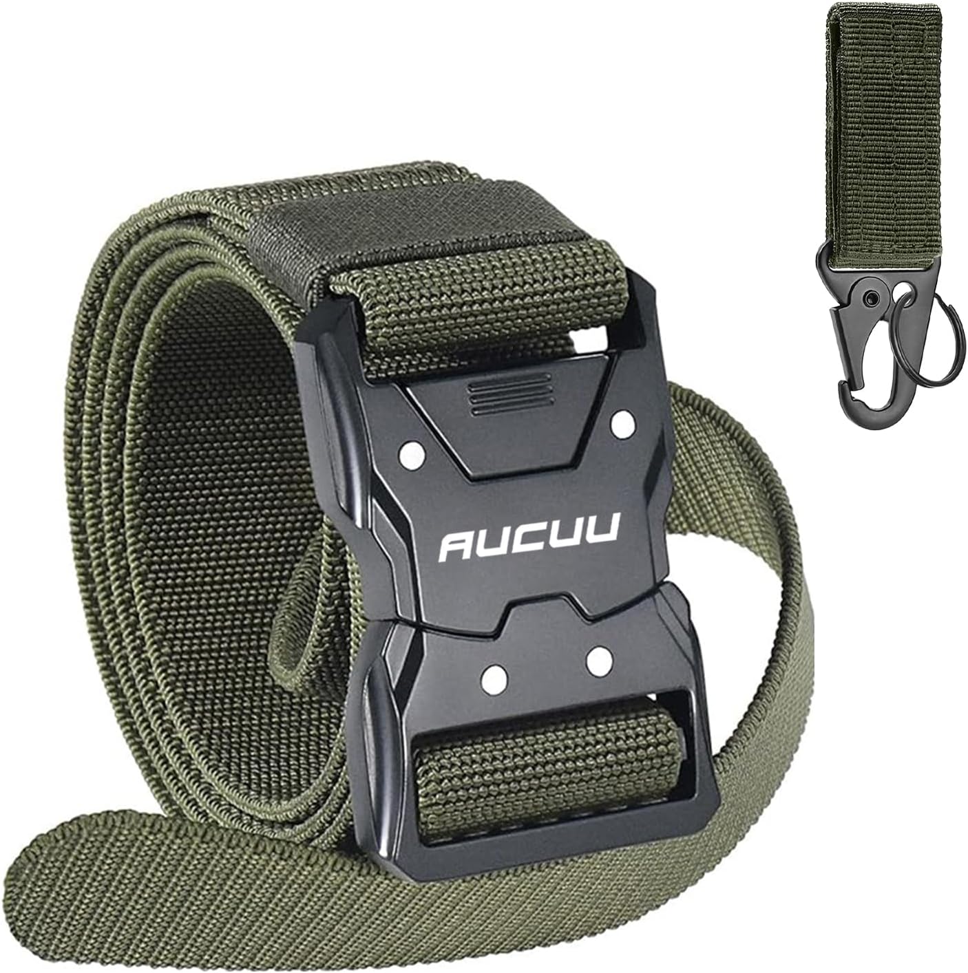 Men's Tactical Belt, Nylon Canvas Belt for Men, Military Tactical Belt, Adjustable Nylon Belts for Travel, Sports and Daily Use(Width 3.8cm)