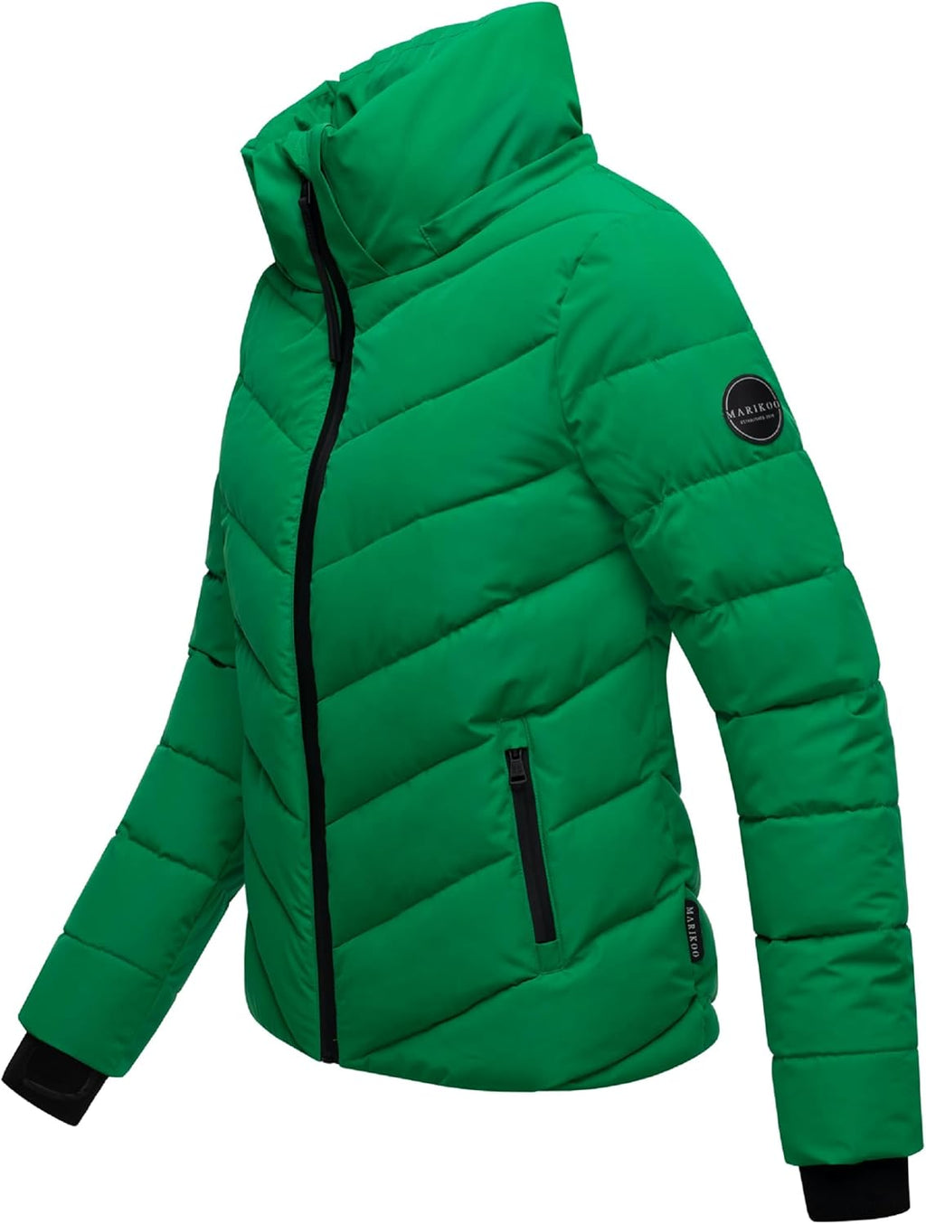MARIKOO Women's Winter Jacket, Warm Quilted Jacket with Detachable Hood, Samuiaa XVI XS-3XL