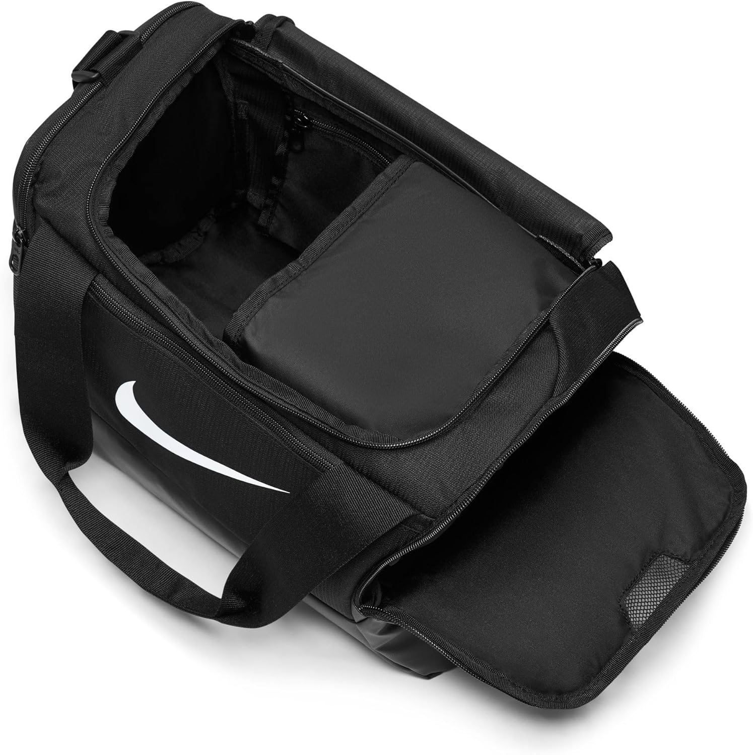NIKE Unisex gym bag Black/Black/White, One Size