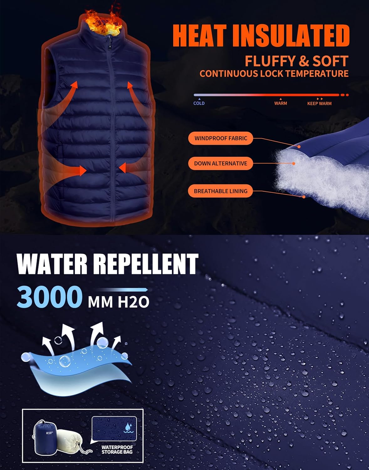 Pioneer Camp lightweight warm waterproof vest