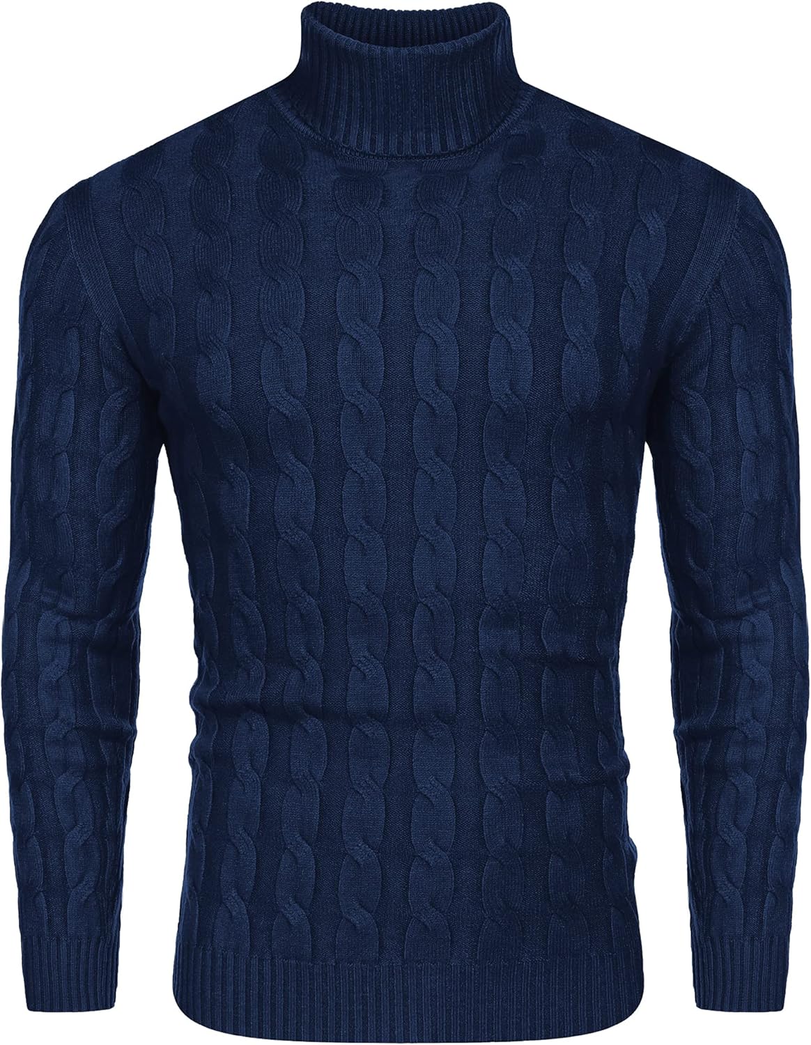 COOFANDY Men's Polo Sweater Fine Knit Long Sleeve Sweater Basic Regular Fit Pullover