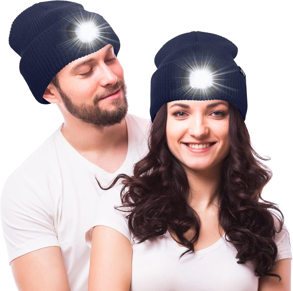 ATNKE Unisex winter hat with led light