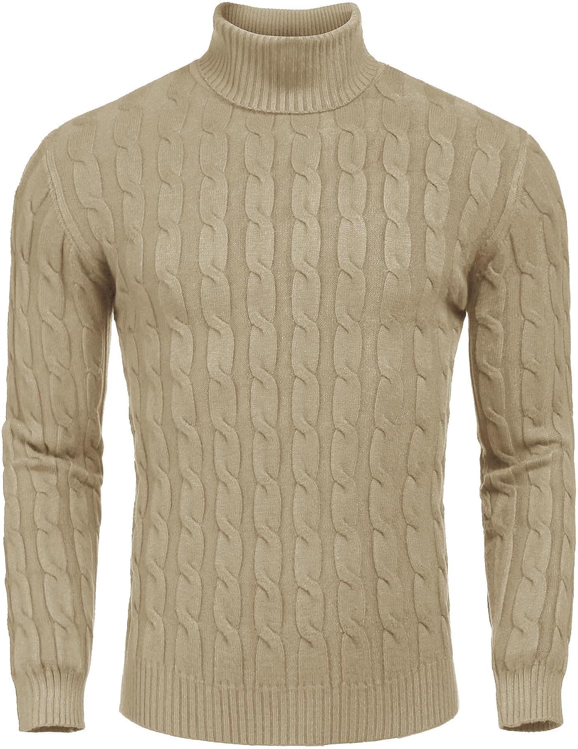 COOFANDY Men's Polo Sweater Fine Knit Long Sleeve Sweater Basic Regular Fit Pullover