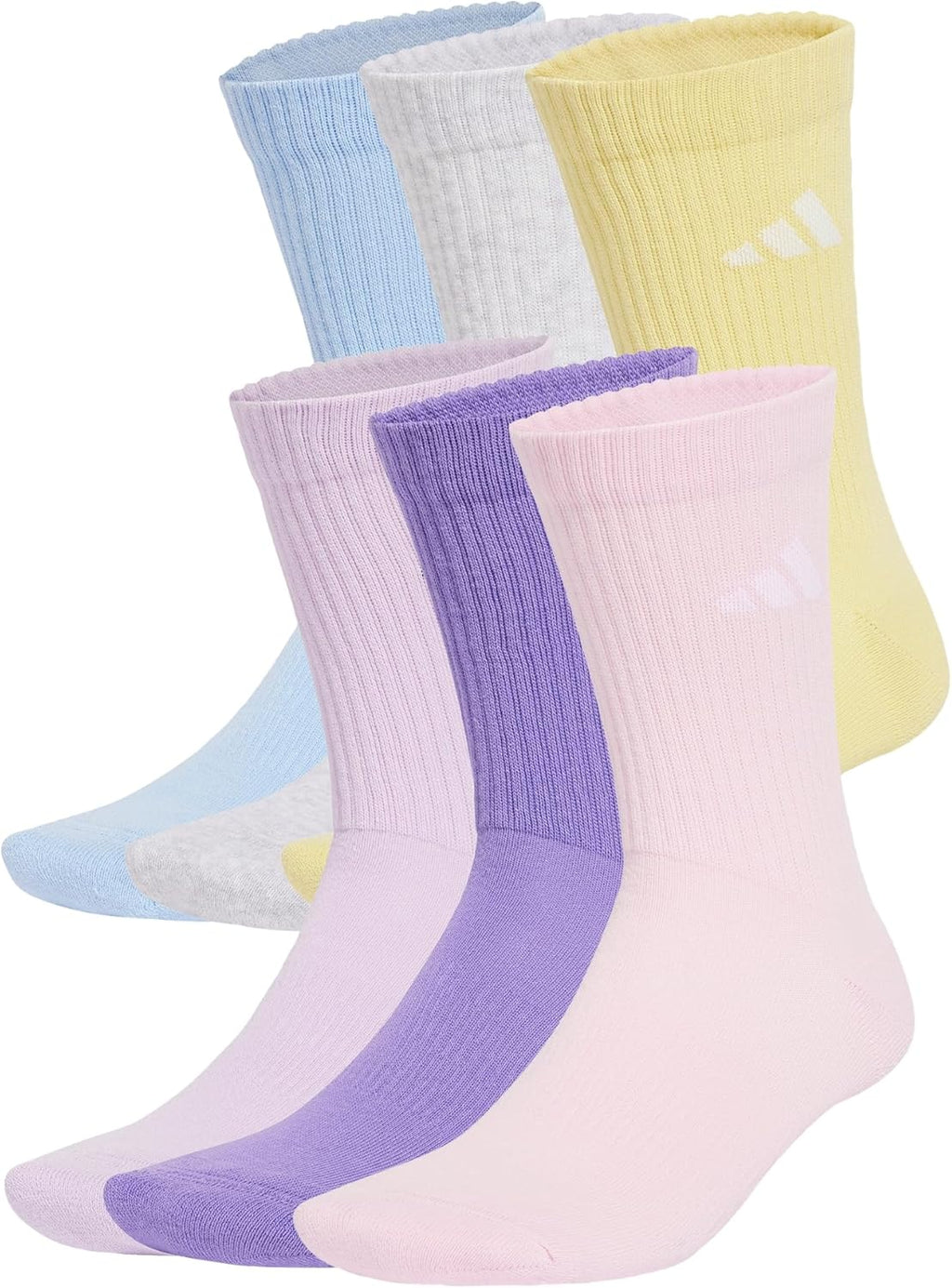 adidas unisex - Cushioned Crew Socks 6 Pair