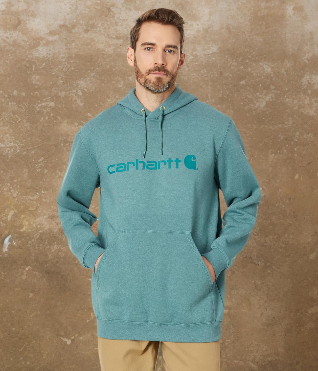 Carhartt herr Loose Fit Midweight Logo Graphic Sweatshirt Tröja