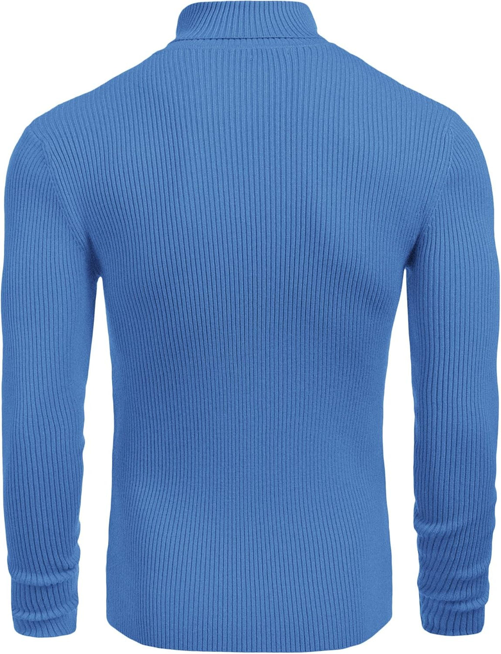 COOFANDY Men's Polo Sweater Fine Knit Long Sleeve Sweater Basic Regular Fit Pullover