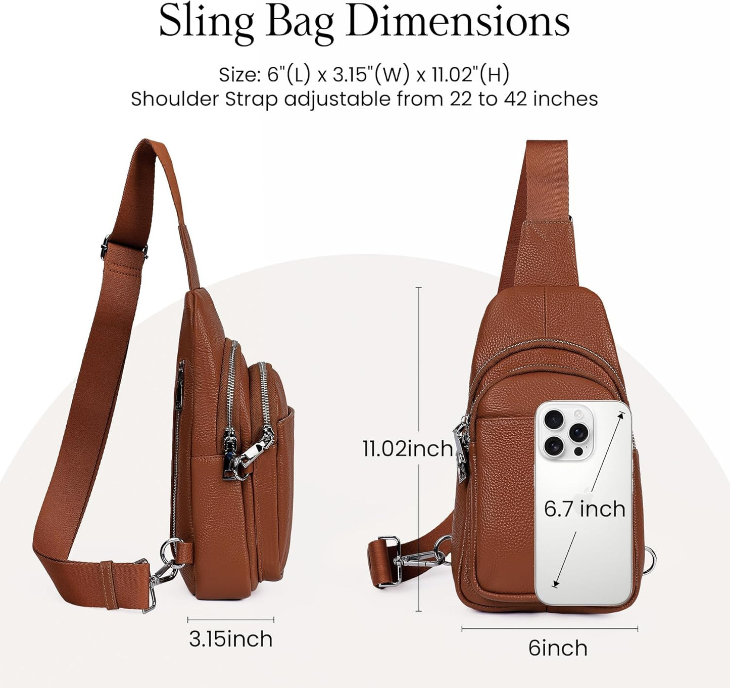 Travel bag in genuine leather for women