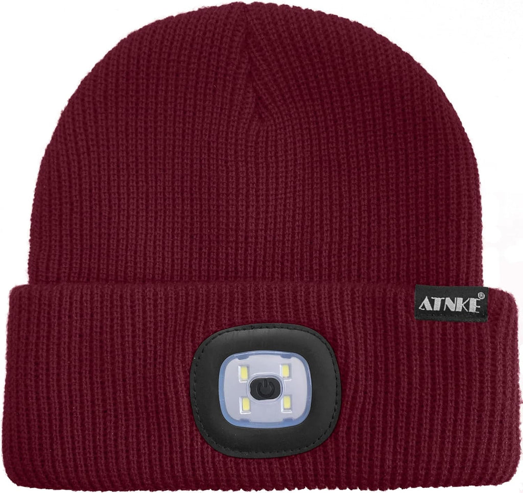 ATNKE Unisex winter hat with led light