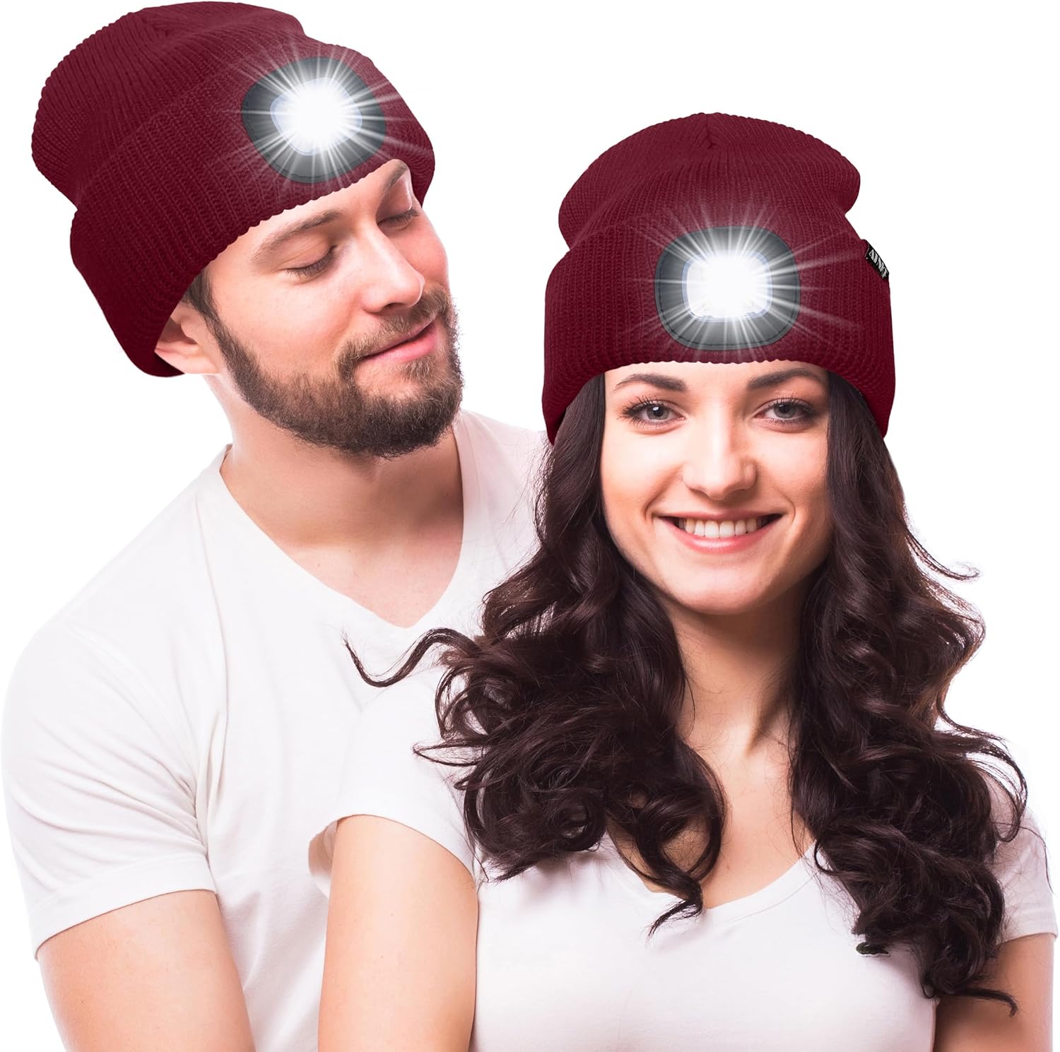ATNKE Unisex winter hat with led light