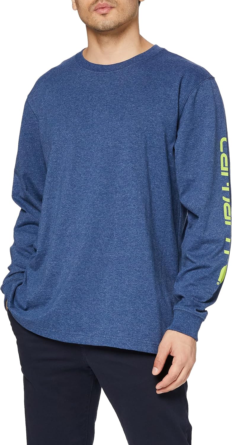 Carhartt Men's signature logo long sleeve t-shirt