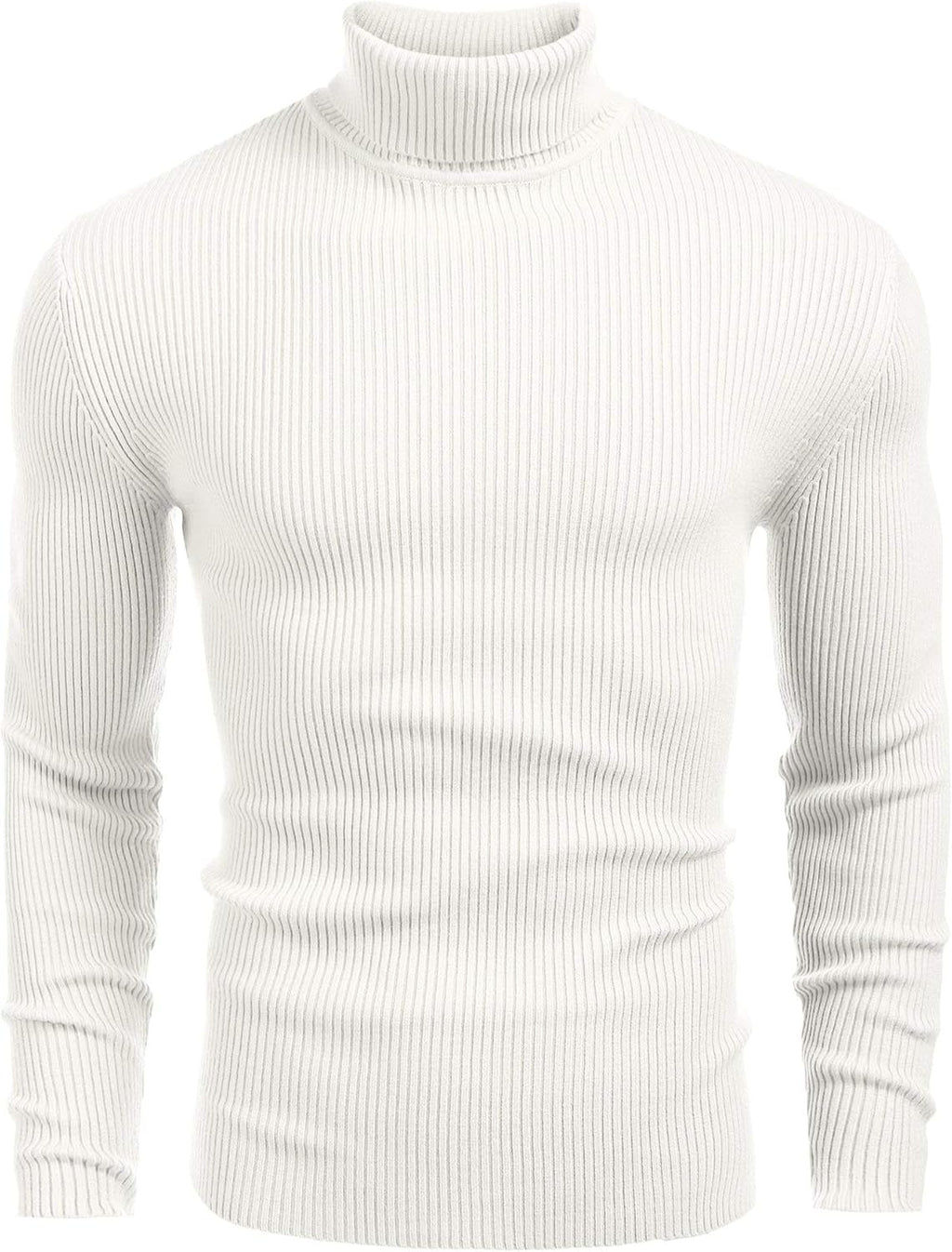 COOFANDY Men's Polo Sweater Fine Knit Long Sleeve Sweater Basic Regular Fit Pullover