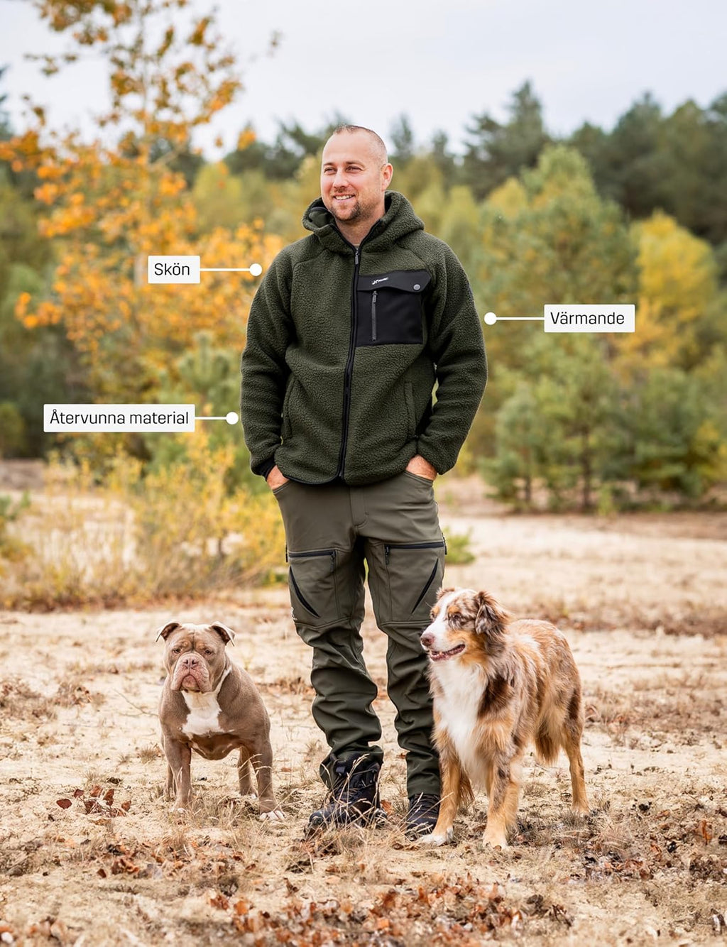RevolutionRace Men's Sherpa Hoodie, Fleece Jacket for All Outdoor Activities