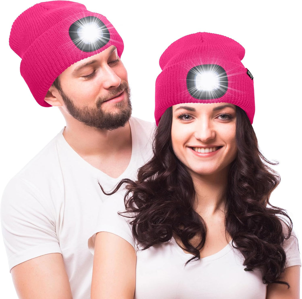ATNKE Unisex winter hat with led light