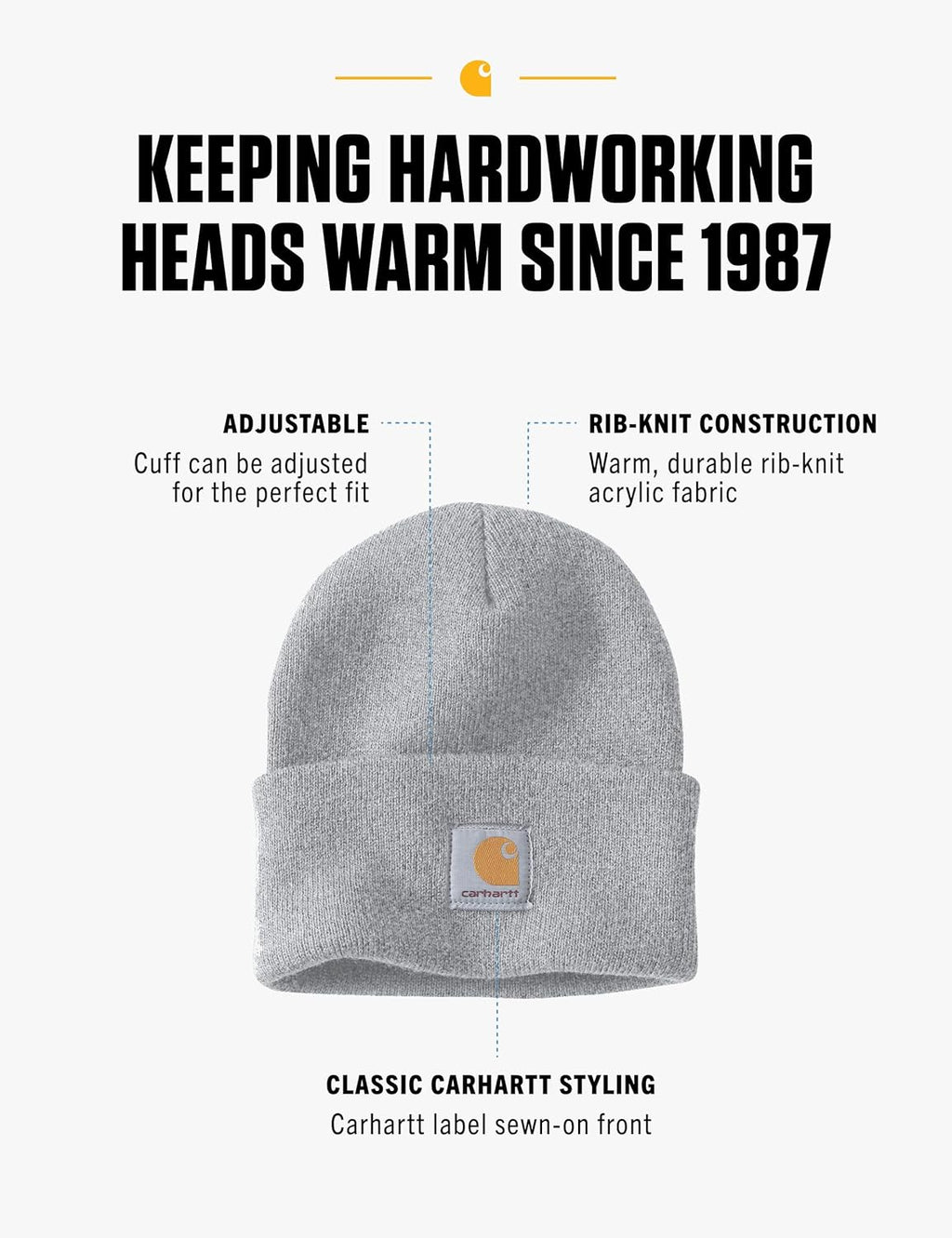 Carhartt unisex - adult Beanie Knit Beanie Hat