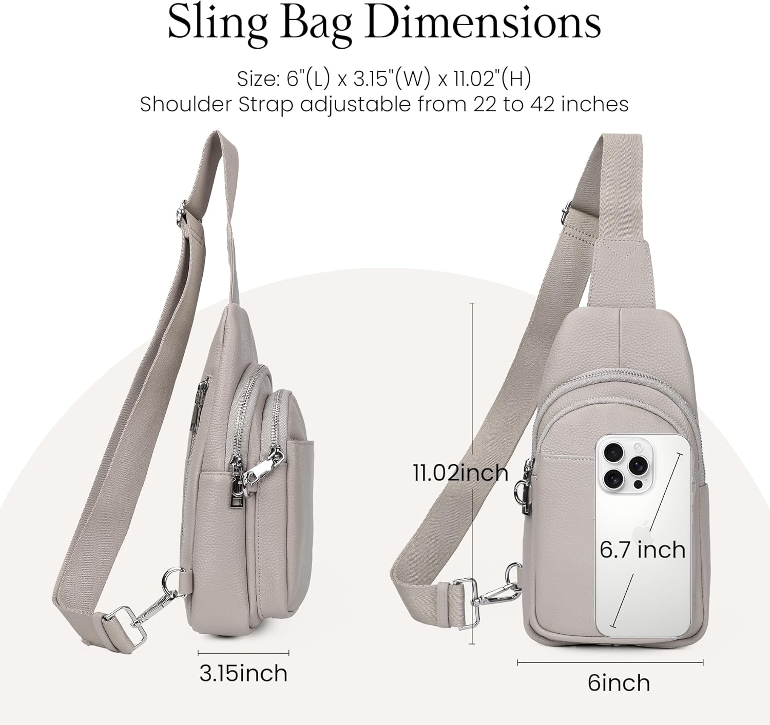 Travel bag in genuine leather for women