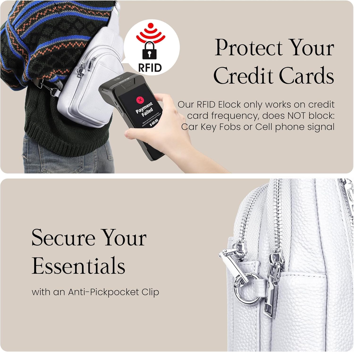 Travel bag in genuine leather for women