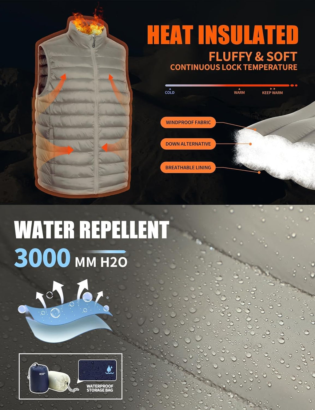 Pioneer Camp lightweight warm waterproof vest