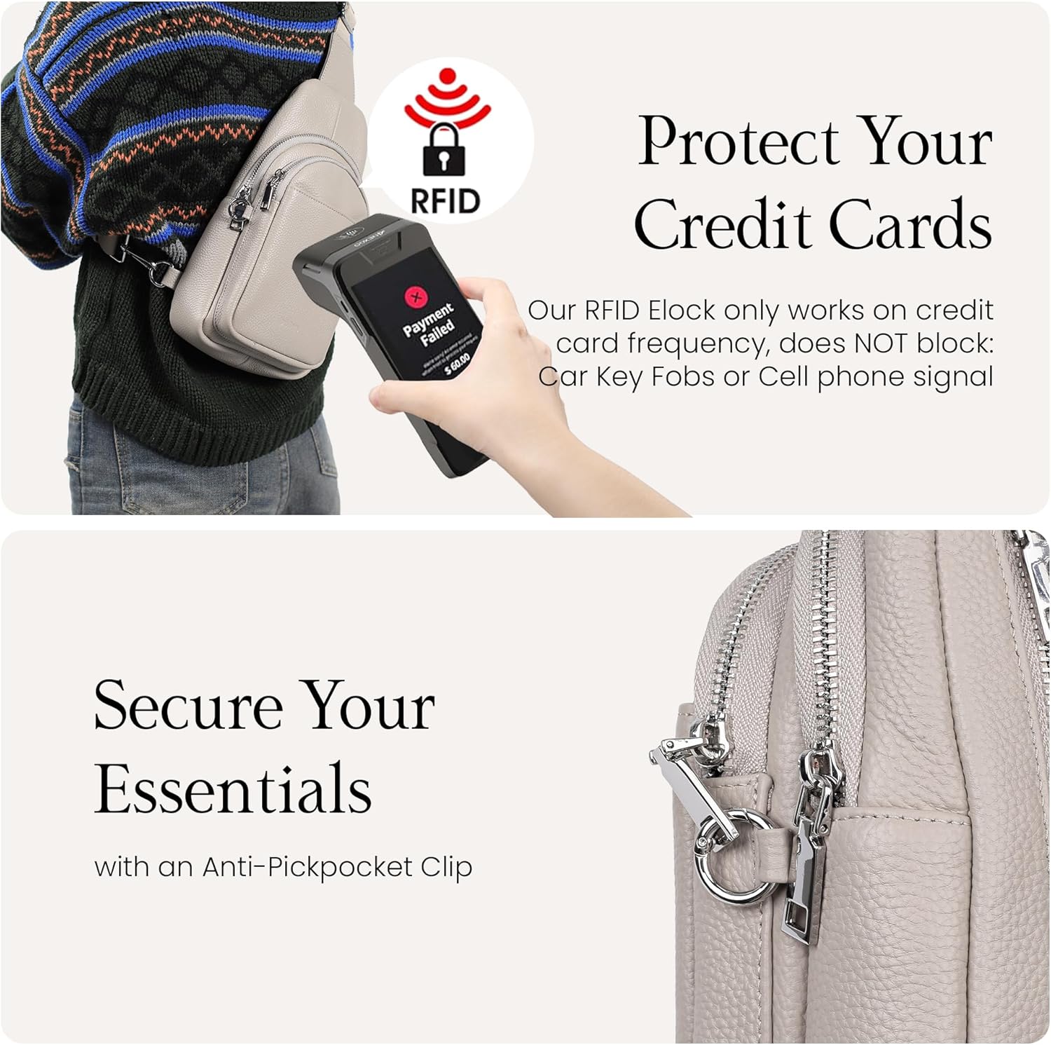 Travel bag in genuine leather for women