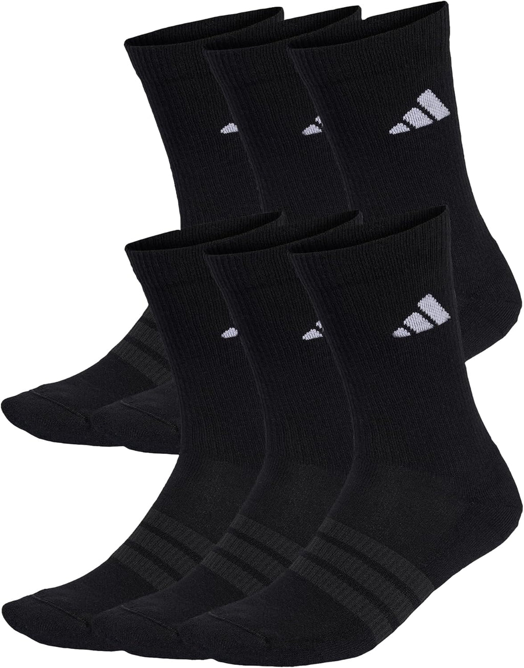 adidas unisex - Cushioned Crew Socks 6 Pair