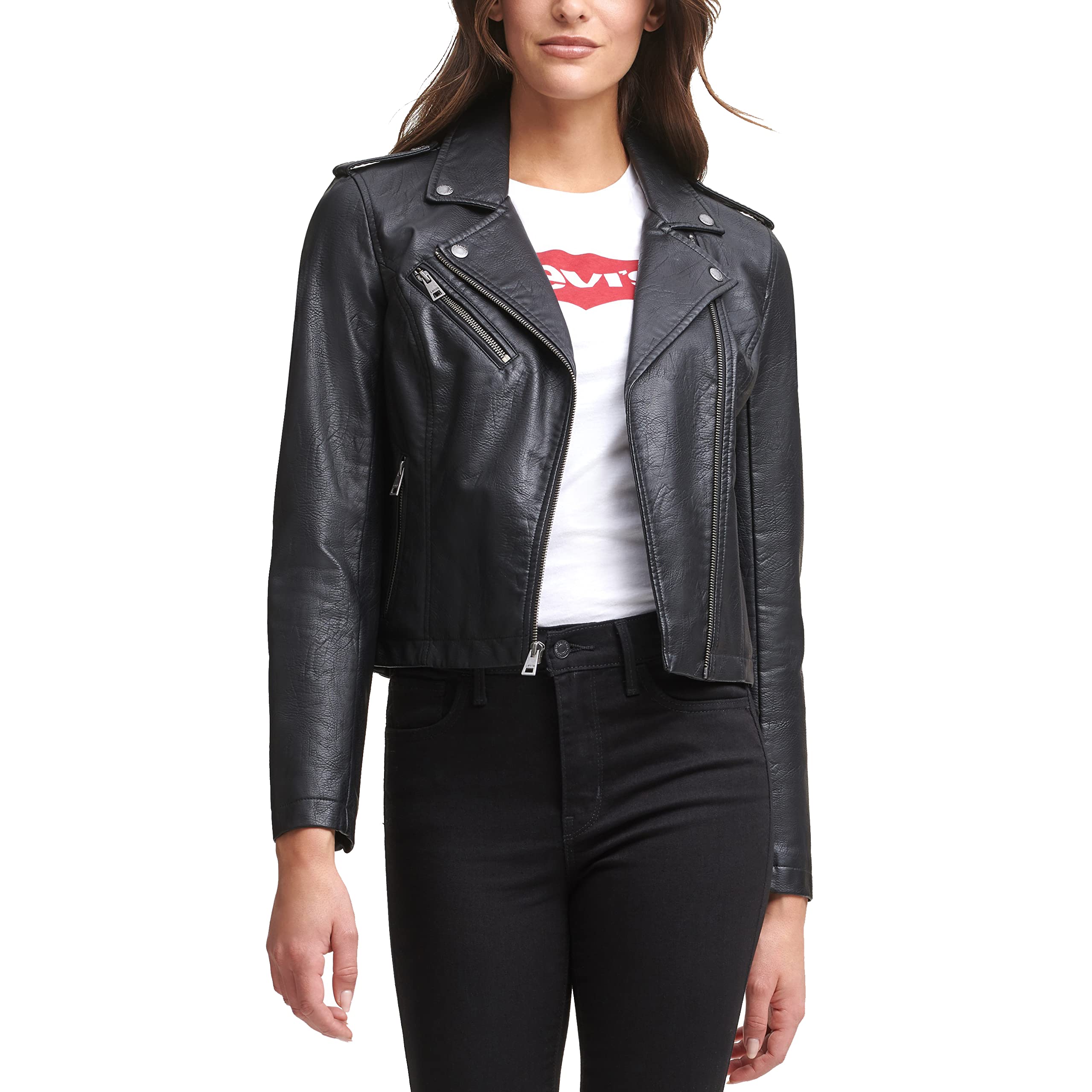 Levi's Women's The Classic Faux Leather Moto Jacket (Regular & Plus Size)