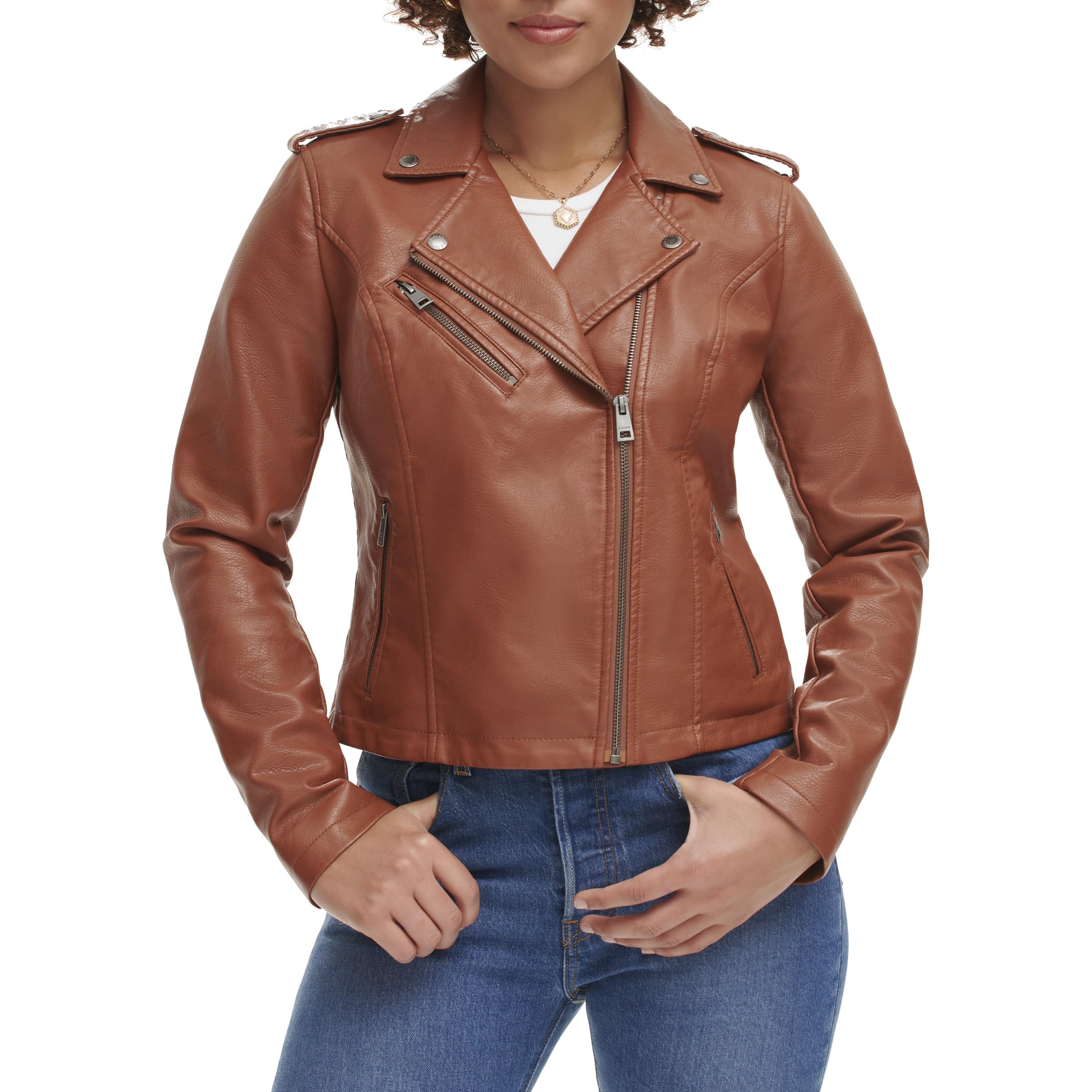 Levi's Women's The Classic Faux Leather Moto Jacket (Regular & Plus Size)
