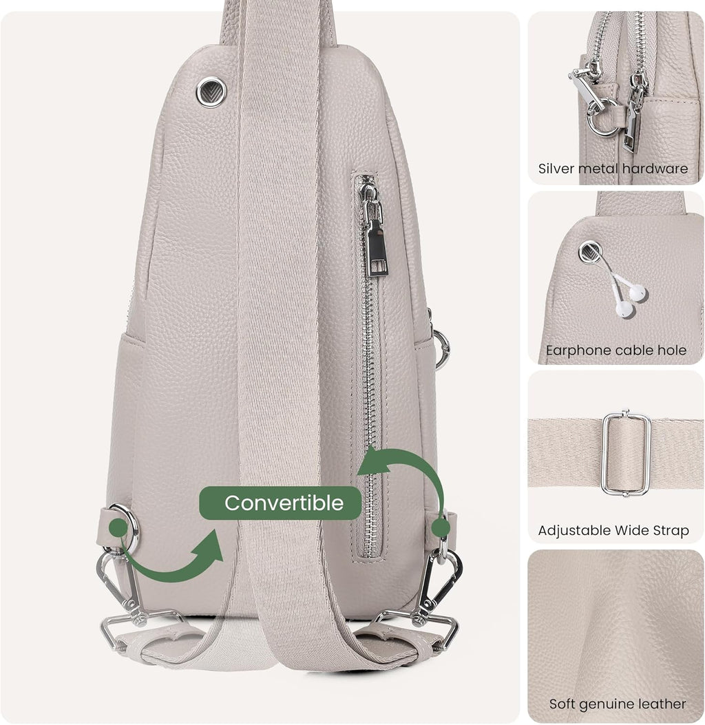 Travel bag in genuine leather for women