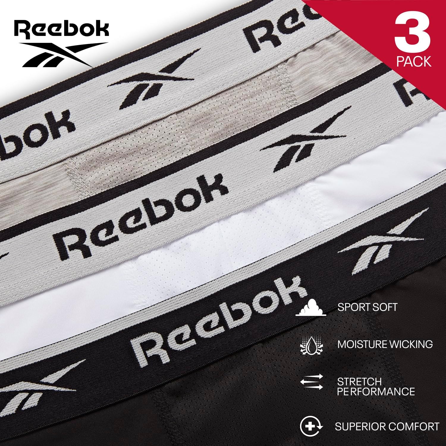 Reebok Ainslie Boxers| 3-pack