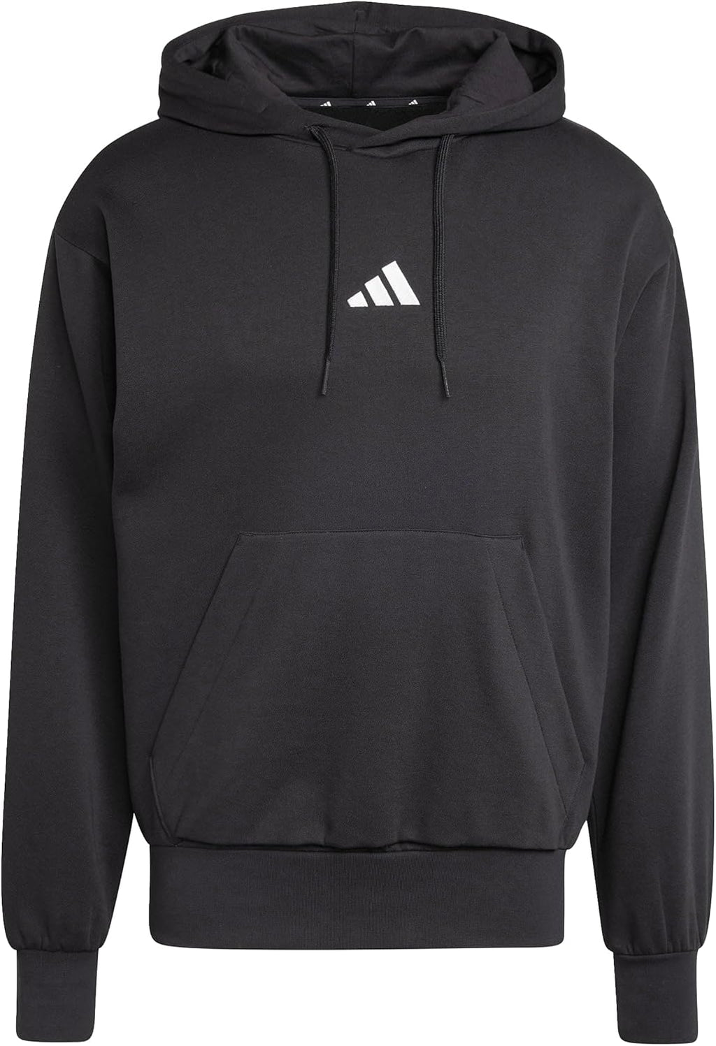 adidas Mezczyzni ESSENTIALS FEELCOZY FLEECE HOODIE, black/white, XL