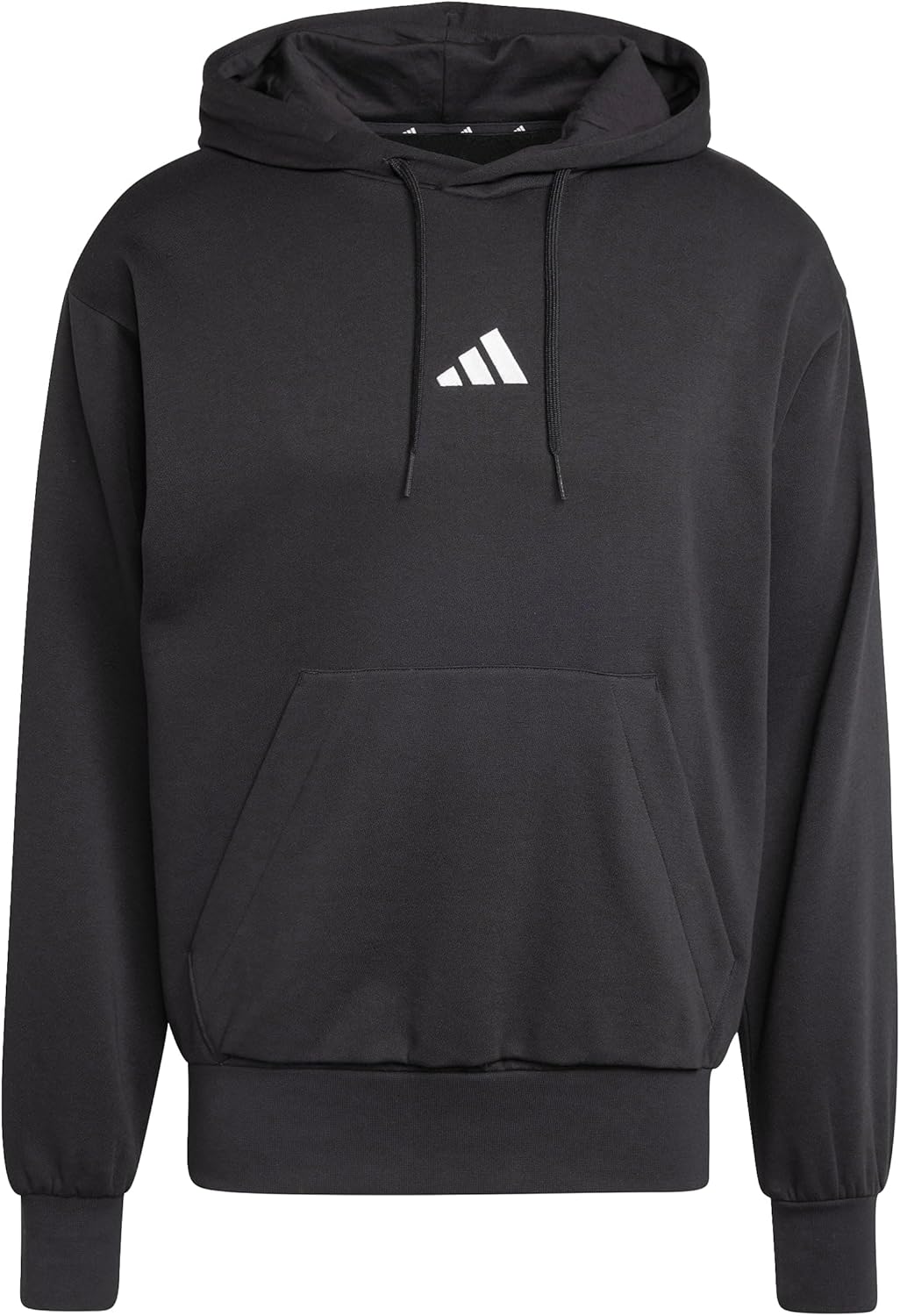 adidas Mezczyzni ESSENTIALS FEELCOZY FLEECE HOODIE, black/white, XL