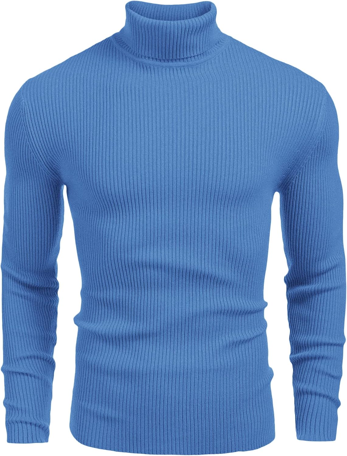 COOFANDY Men's Polo Sweater Fine Knit Long Sleeve Sweater Basic Regular Fit Pullover