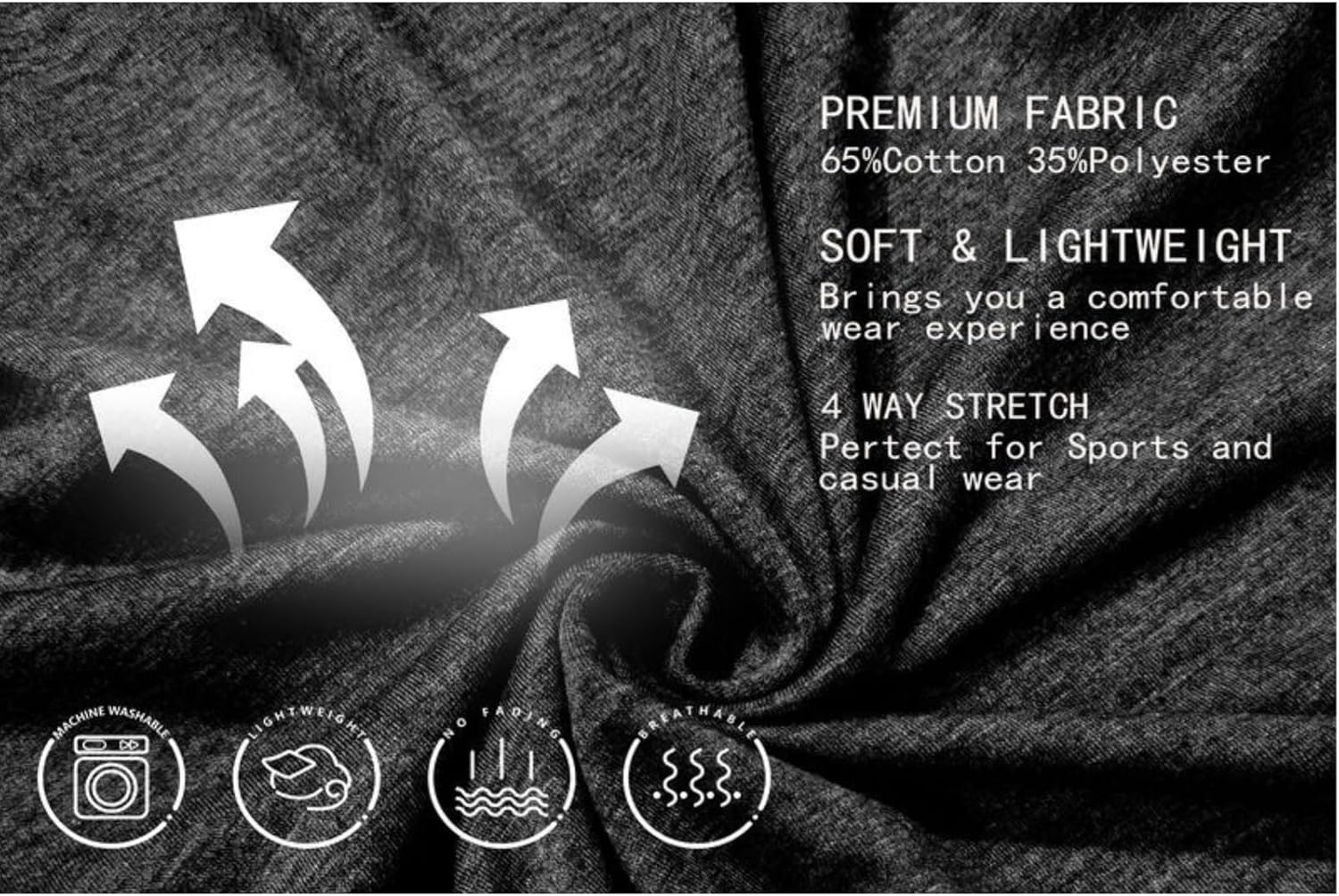 Men's Long Sleeve T-Shirt Long Cotton Henley Turtleneck Casual T-Shirt M-2XL