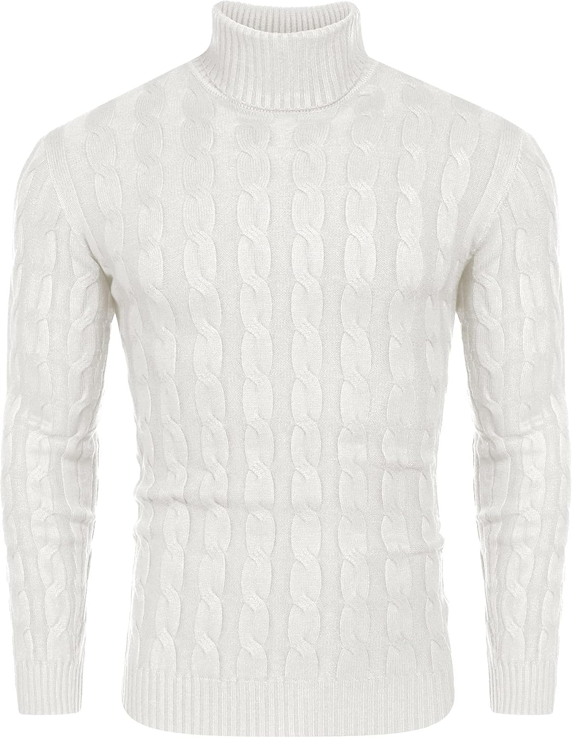 COOFANDY Men's Polo Sweater Fine Knit Long Sleeve Sweater Basic Regular Fit Pullover