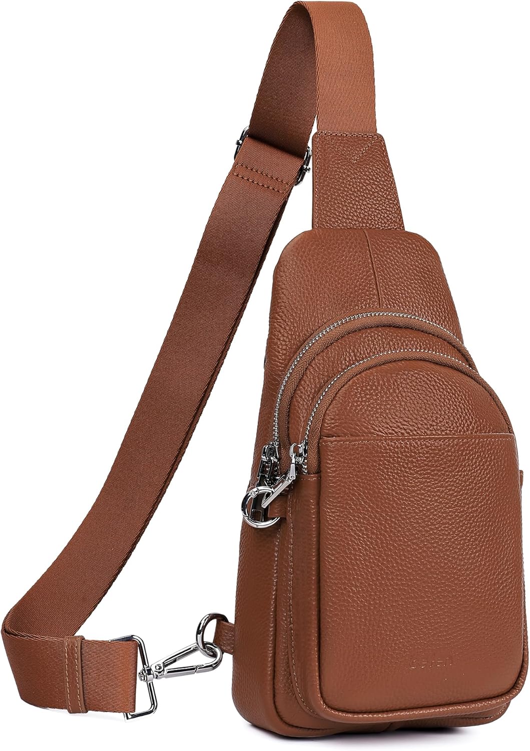 Travel bag in genuine leather for women