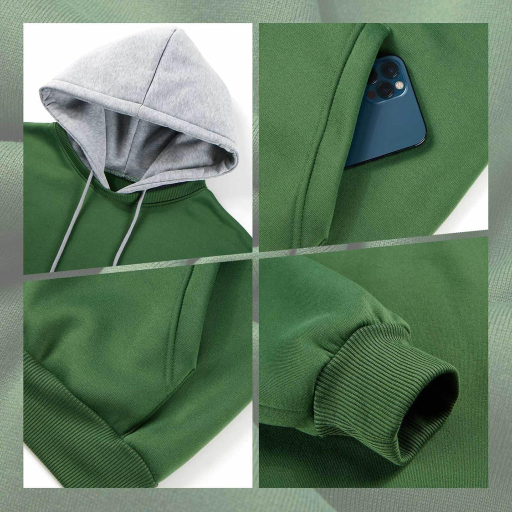Hoodie Men's Sweatshirt Long Sleeve Sweatshirt Hoodie Color Block Sweatshirt