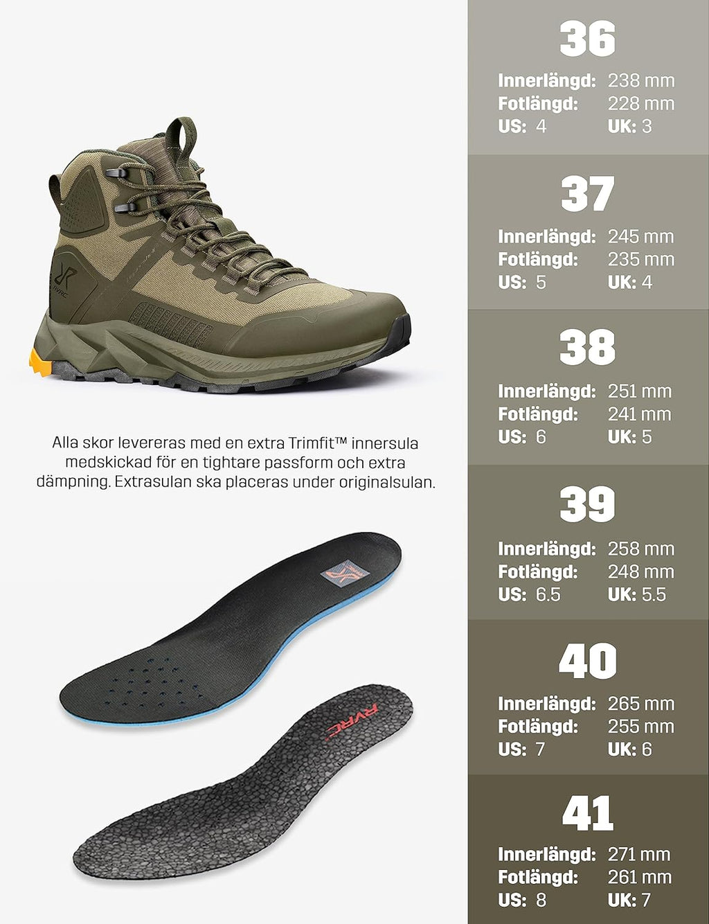 RevolutionRace Women's Phantom Trail Mid Waterproof Hiking Boots, Waterproof Hiking Shoes for All Outdoor Activities