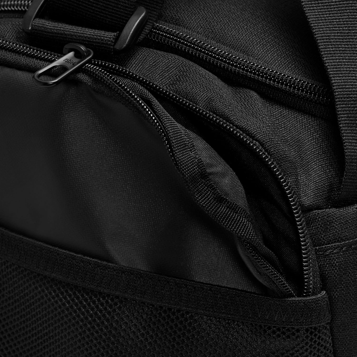 NIKE Unisex gym bag Black/Black/White, One Size