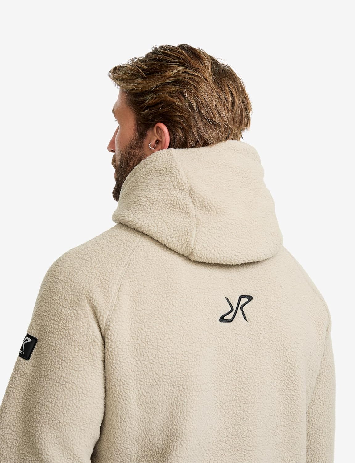 RevolutionRace Men's Sherpa Hoodie, Fleece Jacket for All Outdoor Activities