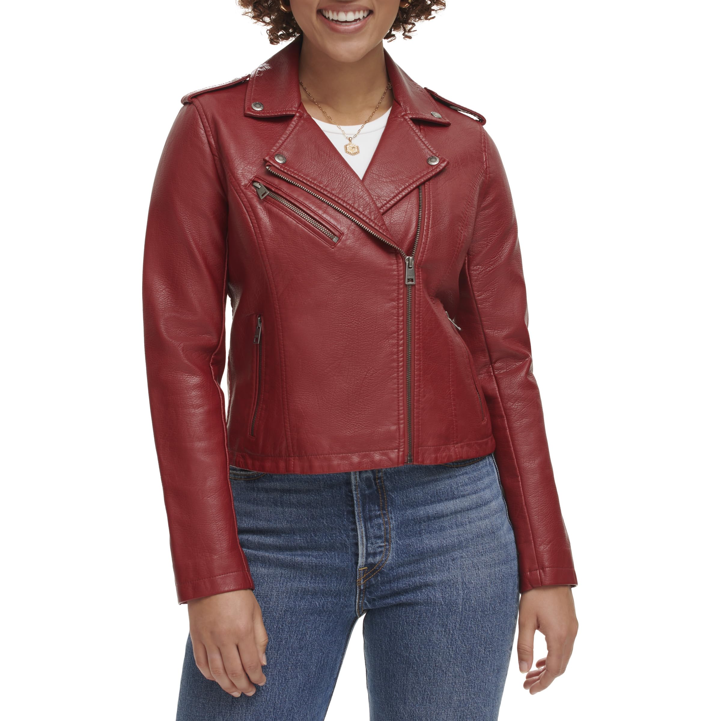 Levi's Women's The Classic Faux Leather Moto Jacket (Regular & Plus Size)