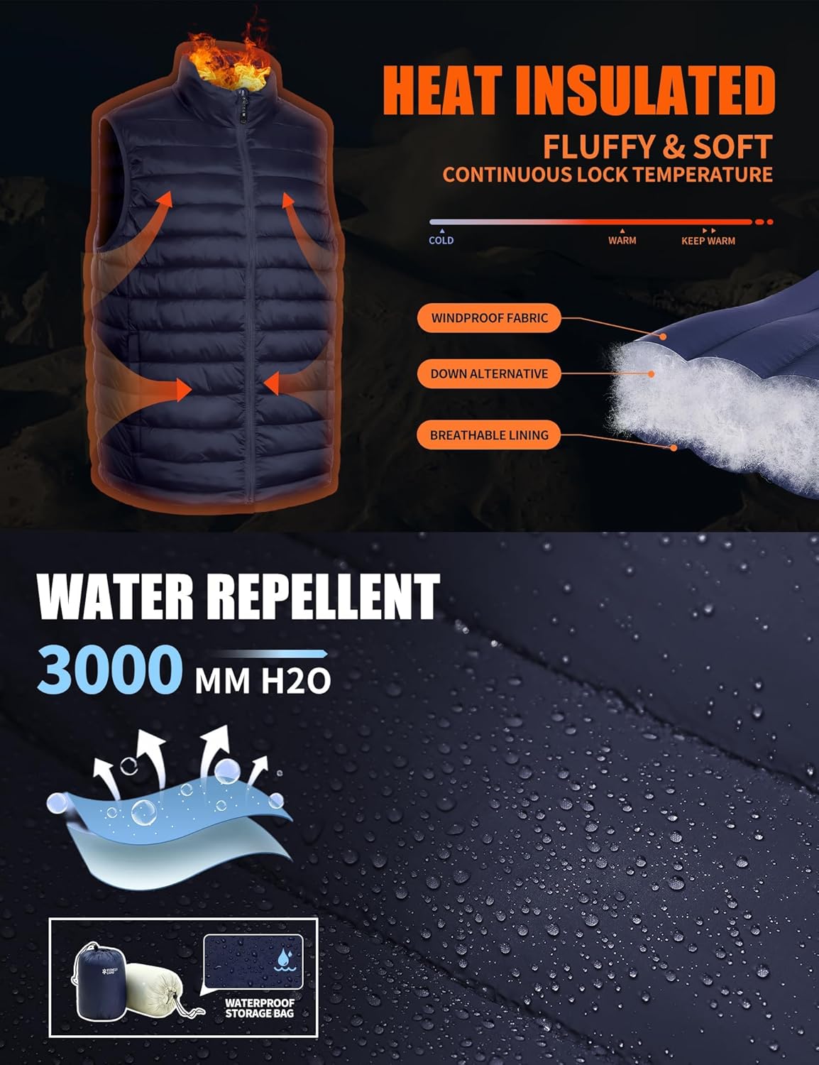 Pioneer Camp lightweight warm waterproof vest