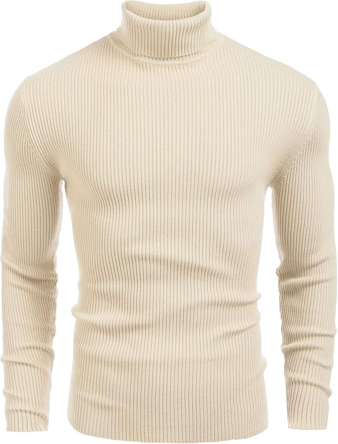 COOFANDY Men's Polo Sweater Fine Knit Long Sleeve Sweater Basic Regular Fit Pullover